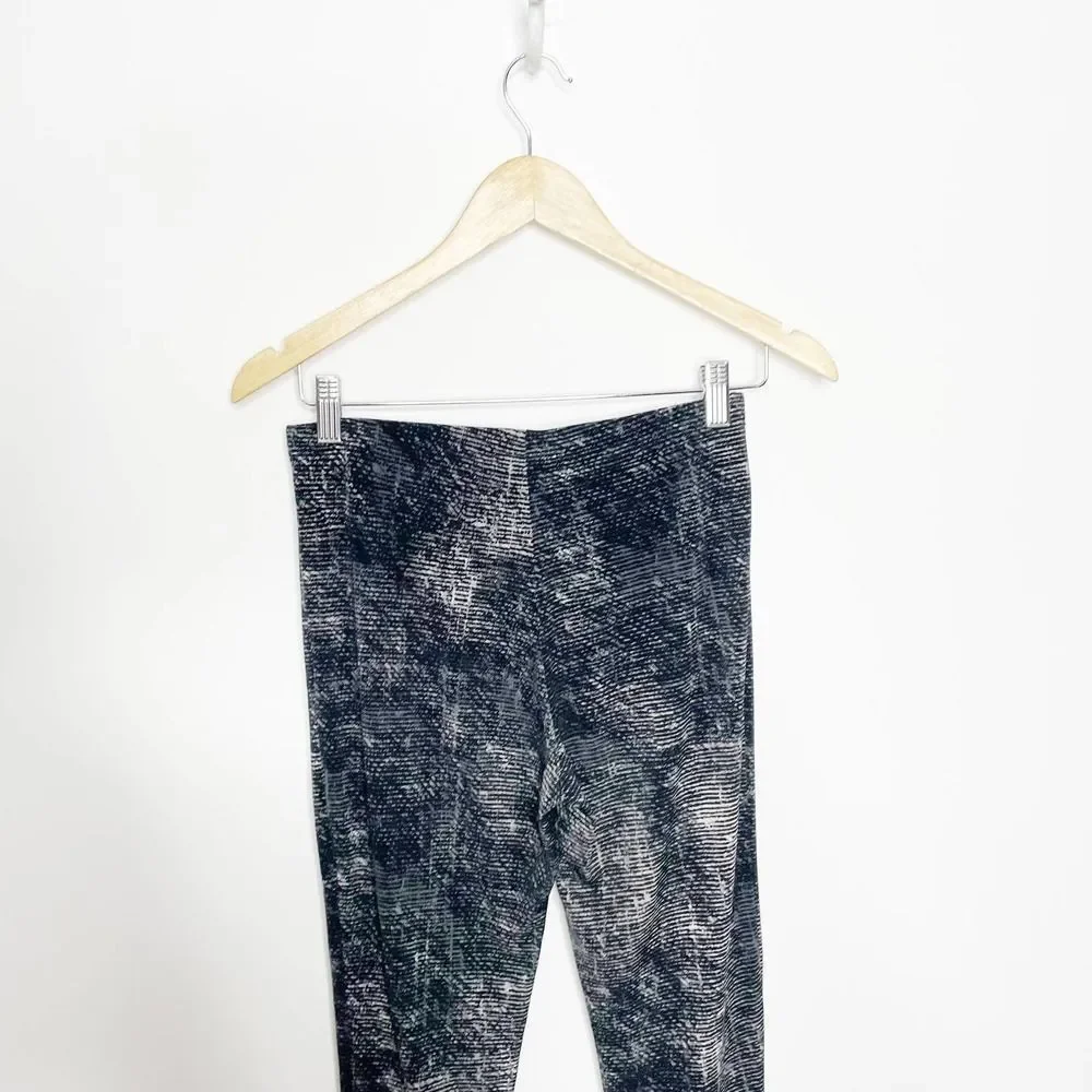 Clara Sun Woo Signature Straight Leg Pant black gray elastic pull on Womens S - Picture 4 of 9